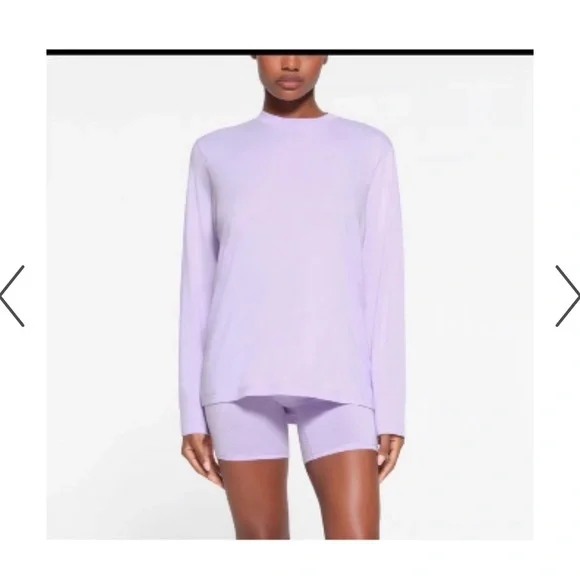 Skims boyfriend boxers & long sleeve tee set - Picture 1 of 9